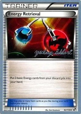 Energy Retrieval, Pokémon card WCD12 092-2 — World Championship Decks 2012 set