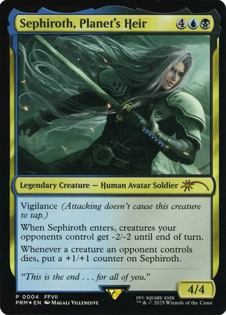Sephiroth, Planet's Heir, Magic card PMEI 2025-14 — Media and Collaboration Promos set