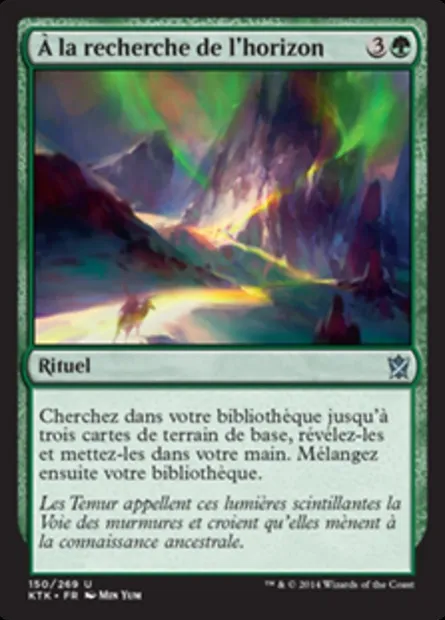 À la recherche de l'horizon, carte Magic KTK 150 — extension Les Khans de Tarkir