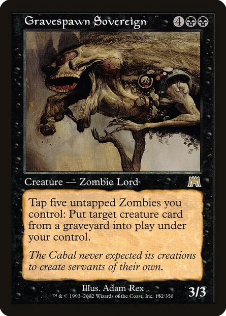 Gravespawn Sovereign, Magic card ONS 152 — Onslaught set