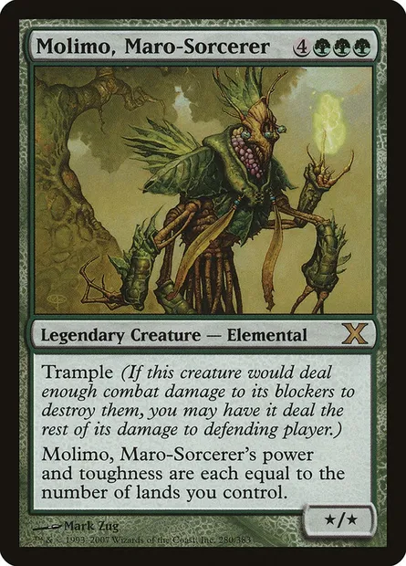 Molimo, Maro-Sorcerer, Magic card 10E 280 — Tenth Edition set