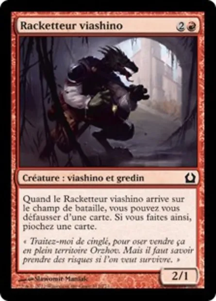 Racketteur viashino, carte Magic RTR 112 — extension Retour à Ravnica
