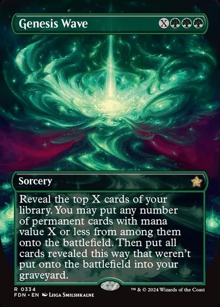Genesis Wave, Magic card FDN 334 — Foundations set