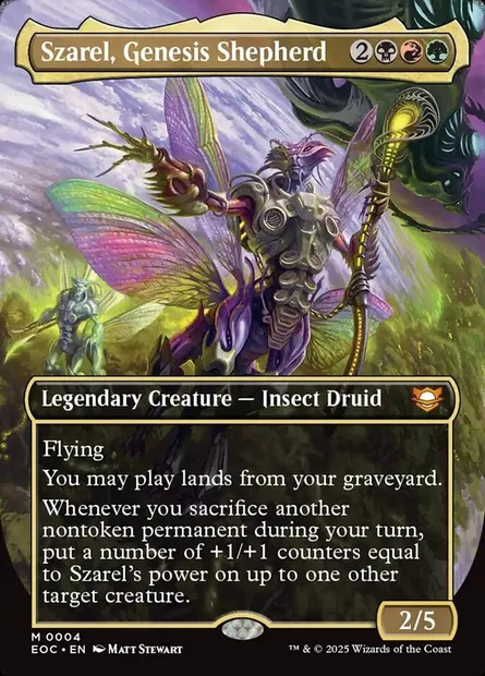 Szarel, Genesis Shepherd, Magic card EOC 4 — Edge of Eternities Commander set