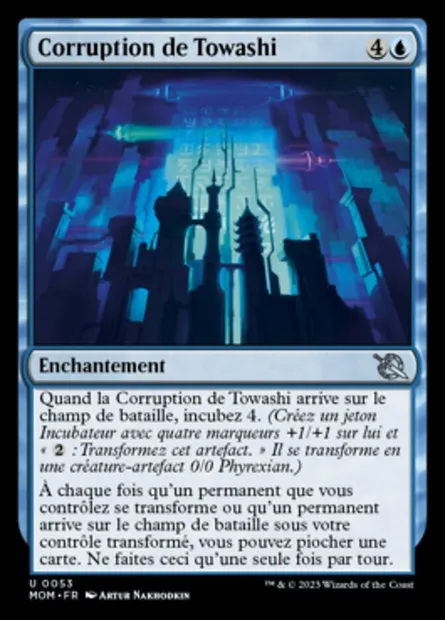 Corruption de Towashi, carte Magic MOM 53 — extension L'invasion des machines