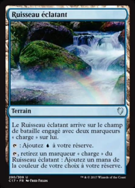 Ruisseau éclatant, carte Magic C17 290 — extension Commander 2017