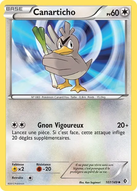 Canarticho, carte Pokémon BCR 107 — extension Frontières Franchies