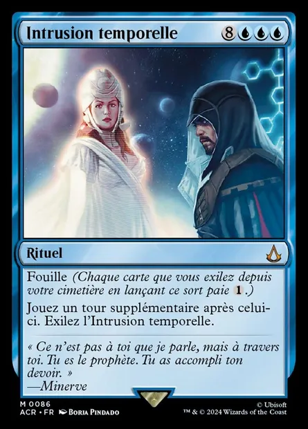 Intrusion temporelle, carte Magic ACR 86 — extension Assassin's Creed