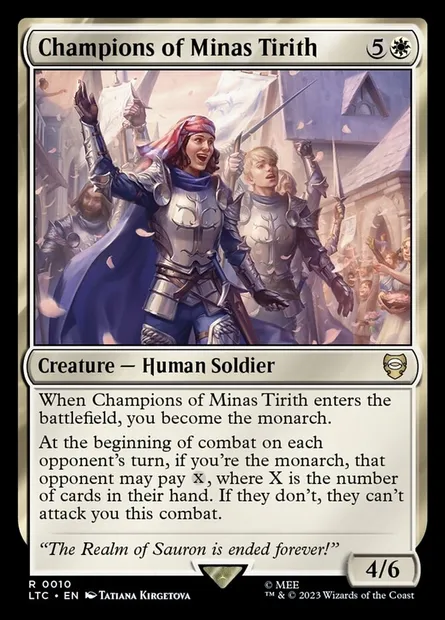 Champions of Minas Tirith, Magic card LTC 10 — Tales of Middle-earth Commander set