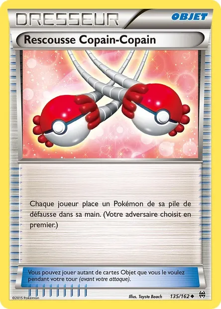 Rescousse Copain-Copain, carte Pokémon BKT 135 — extension Impulsion Turbo