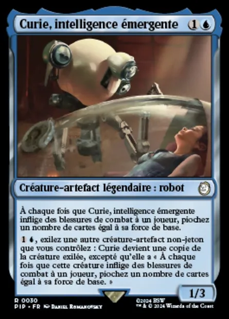 Curie, intelligence émergente, carte Magic PIP 30 — extension Fallout