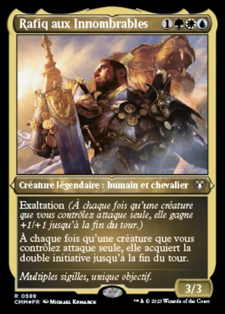 Rafiq aux Innombrables, carte Magic CMM 589 — extension Commander Masters