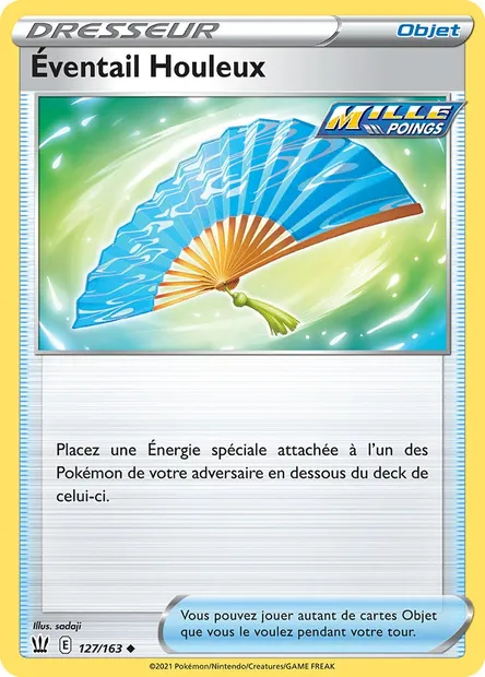 Éventail Houleux, carte Pokémon BST 127 — extension Styles de combat