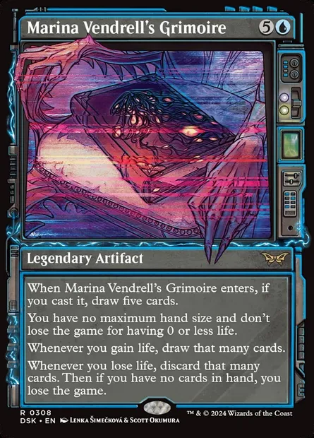Marina Vendrell's Grimoire, Magic card DSK 308 — Duskmourn: House of Horror set