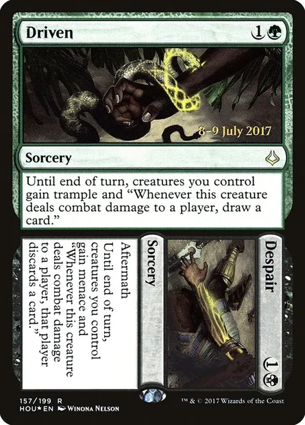Driven // Despair, carte Magic PHOU 157s — extension Hour of Devastation Promos