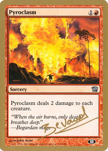 Pyroclasme, carte Magic WC04 mb210sb — extension World Championship Decks 2004