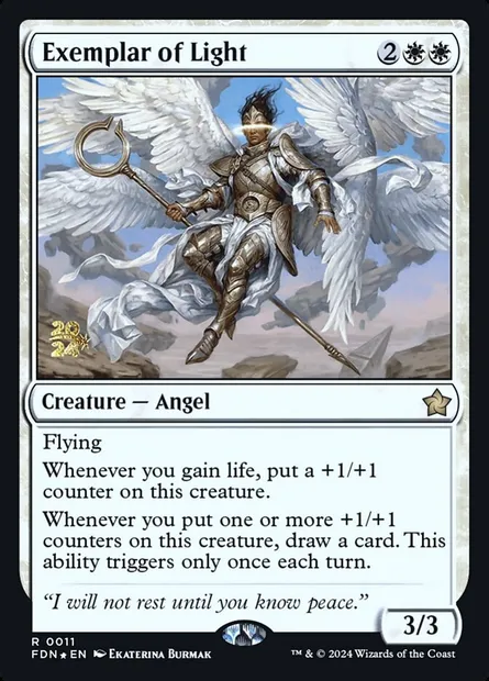 Archétype de lumière, carte Magic PFDN 11s — extension Foundations Promos