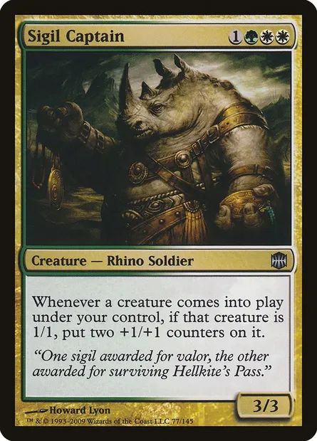 Sigil Captain, Magic card ARB 77 — Alara Reborn set