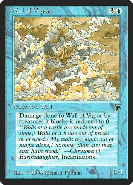 Wall of Vapor, carte Magic LEG 84 — extension Legends