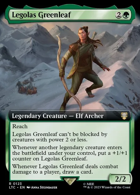 Legolas Greenleaf, Magic card LTC 123 — Tales of Middle-earth Commander set