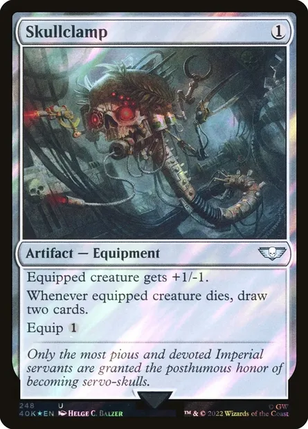Skullclamp, Magic card 40K 248★ — Warhammer 40,000 Commander set
