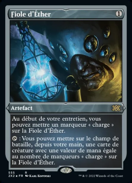 Fiole d'Éther, carte Magic 2X2 555 — extension Double Masters 2022