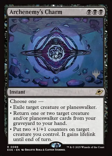 Archenemy's Charm, Magic card PEOE 88p — Edge of Eternities Promos set