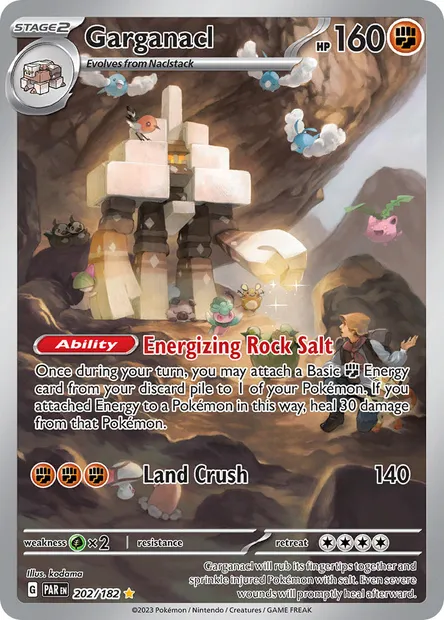 Garganacl, Pokémon card PAR 202 — Paradox Rift set