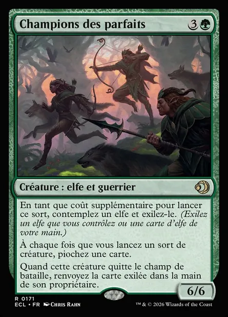 Champions des parfaits, carte Magic ECL 171 — extension Lorwyn Eclipsed
