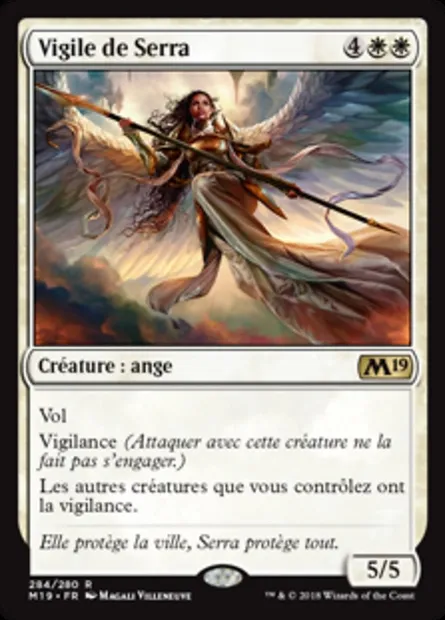 Vigile de Serra, carte Magic M19 284 — extension Core Set 2019