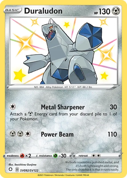 Duraludon, Pokémon card SHF SV092 — Shining Fates set
