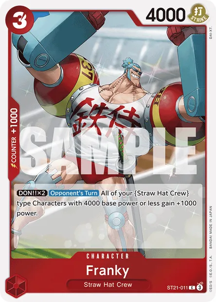 Franky, One Piece card ST21-011 — GEAR5 set