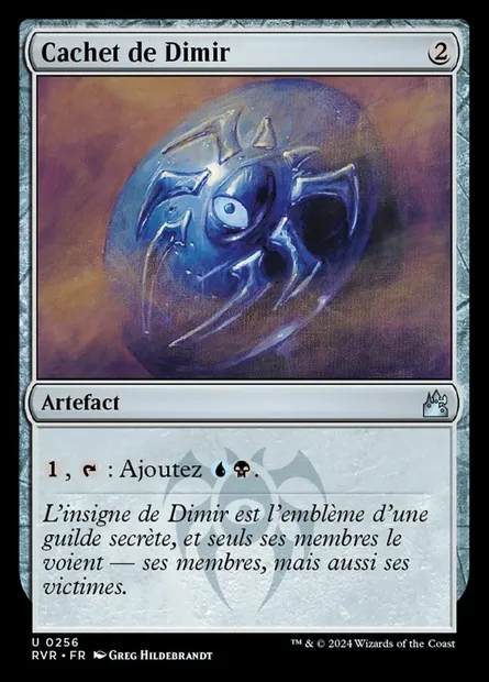Cachet de Dimir, carte Magic RVR 256 — extension Ravnica Remastered