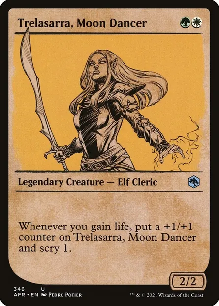 Trelasarra, Moon Dancer, Magic card AFR 346 — Adventures in the Forgotten Realms set