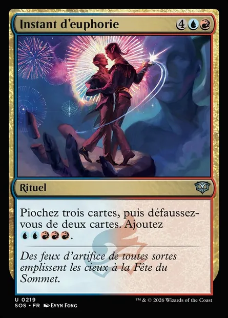 Instant d'euphorie, carte Magic SOS 219 — extension Secrets of Strixhaven