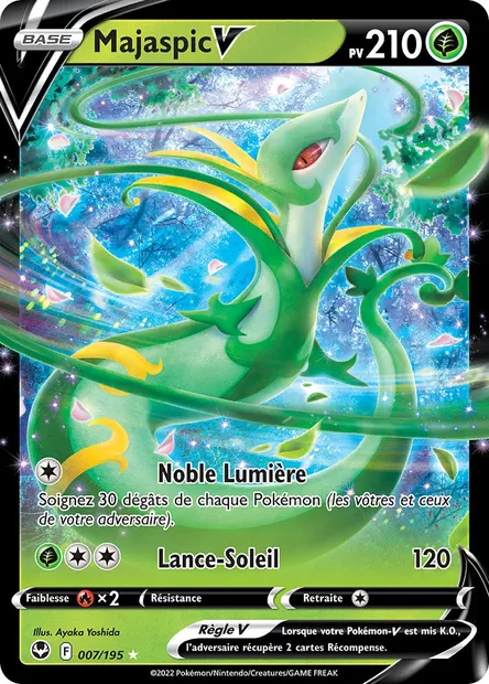 Majaspic V, carte Pokémon SIT 007 — extension Tempête Argentée