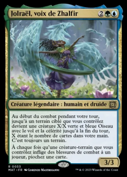 Jolraël, voix de Zhalfir, carte Magic MAT 33 — extension L'invasion des machines : le jour d'après