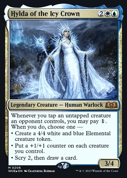 Hylda of the Icy Crown, Magic card PWOE 206s — Wilds of Eldraine Promos set