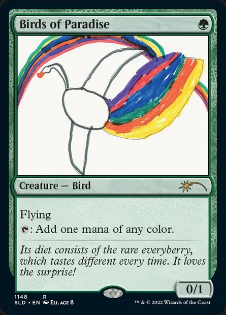 Oiseaux de paradis, carte Magic SLD 1148 — extension Secret Lair Drop