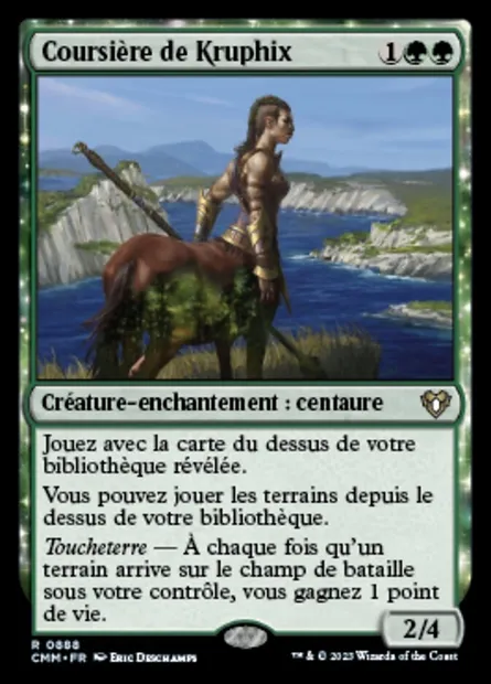 Coursière de Kruphix, carte Magic CMM 888 — extension Commander Masters