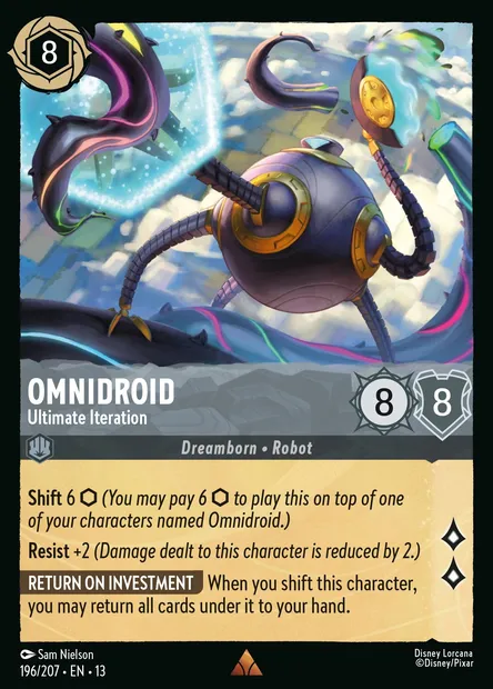 Omnidroid - Ultimate Iteration, Disney Lorcana card CH13-196 — Attack of the Vine! set