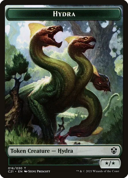 Hydra, Magic card TC21 16 — Commander 2021 Tokens set