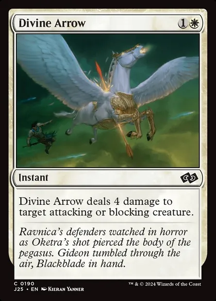 Divine Arrow, Magic card J25 190 — Foundations Jumpstart set