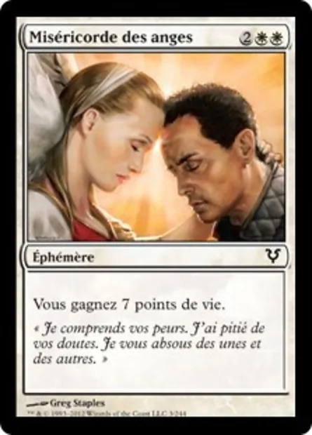 Miséricorde des anges, carte Magic AVR 3 — extension Avacyn ressuscitée