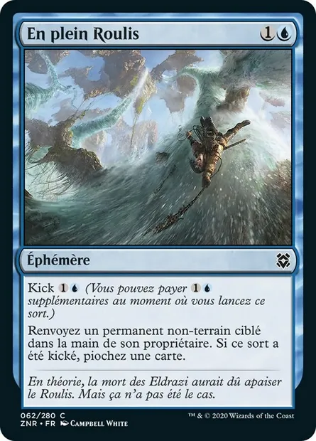 En plein Roulis, carte Magic ZNR 62 — extension Renaissance de Zendikar
