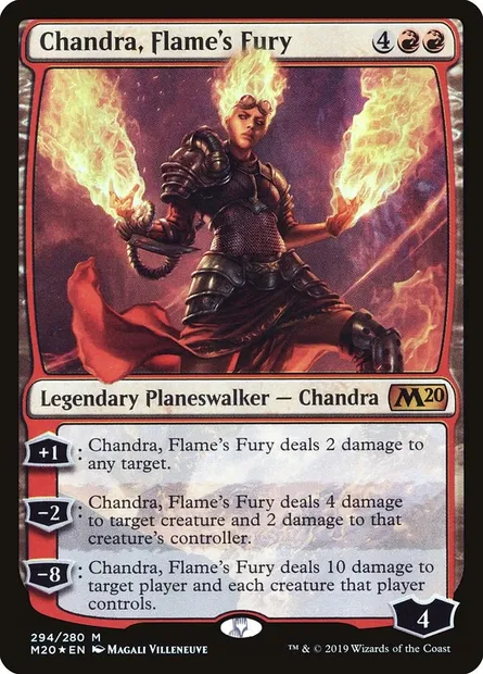 Chandra, Flame's Fury, Magic card M20 294 — Core Set 2020 set