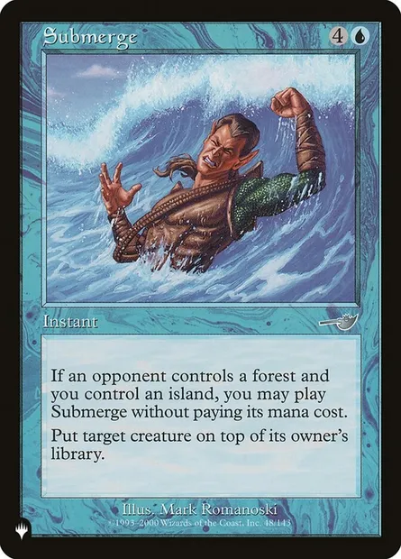 Submerge, Magic card PLST NEM-48 — The List set