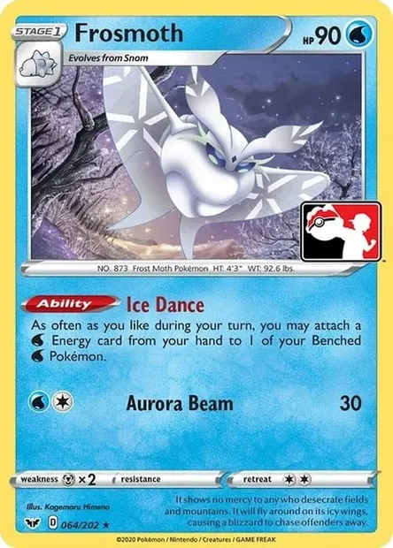 Frosmoth, Pokémon card PPS 064-3 — Play! Pokémon Prize Pack Series set