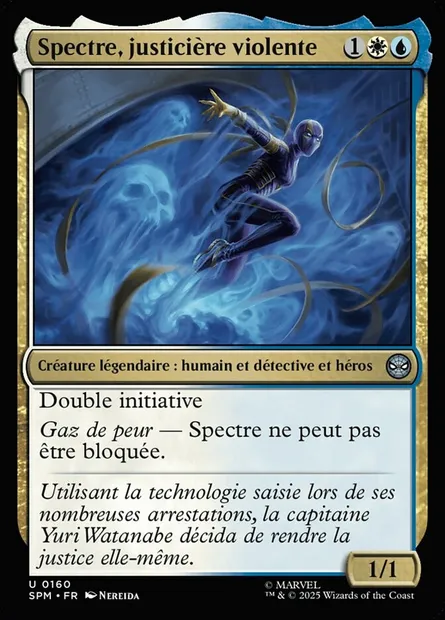 Spectre, justicière violente, carte Magic SPM 160 — extension Marvel's Spider-Man