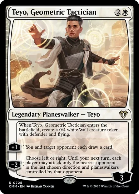 Teyo, Geometric Tactician, Magic card CMM 725 — Commander Masters set